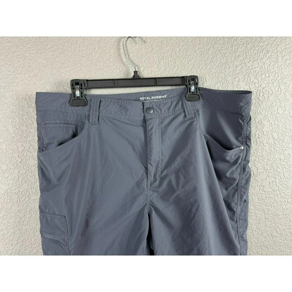 Royal Robbins Men's Shorts Size 40 Gray Active Fit Outdoor Hiking Pockets Nylon - Picture 5 of 13